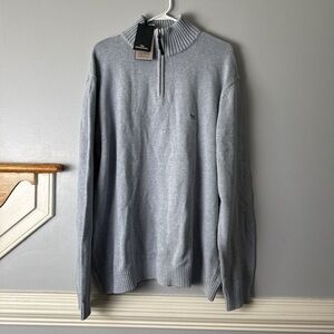 Rodd & Gunn Men’s Light Gray Half-Zip Sweater. Austrailian Cotton